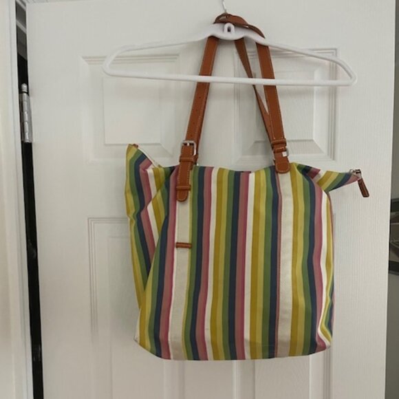 BRIC'S  Milano 2 in 1 Pastel Striped Tote - Picture 2 of 5